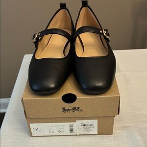 Coach Black Mary Jane Shoes